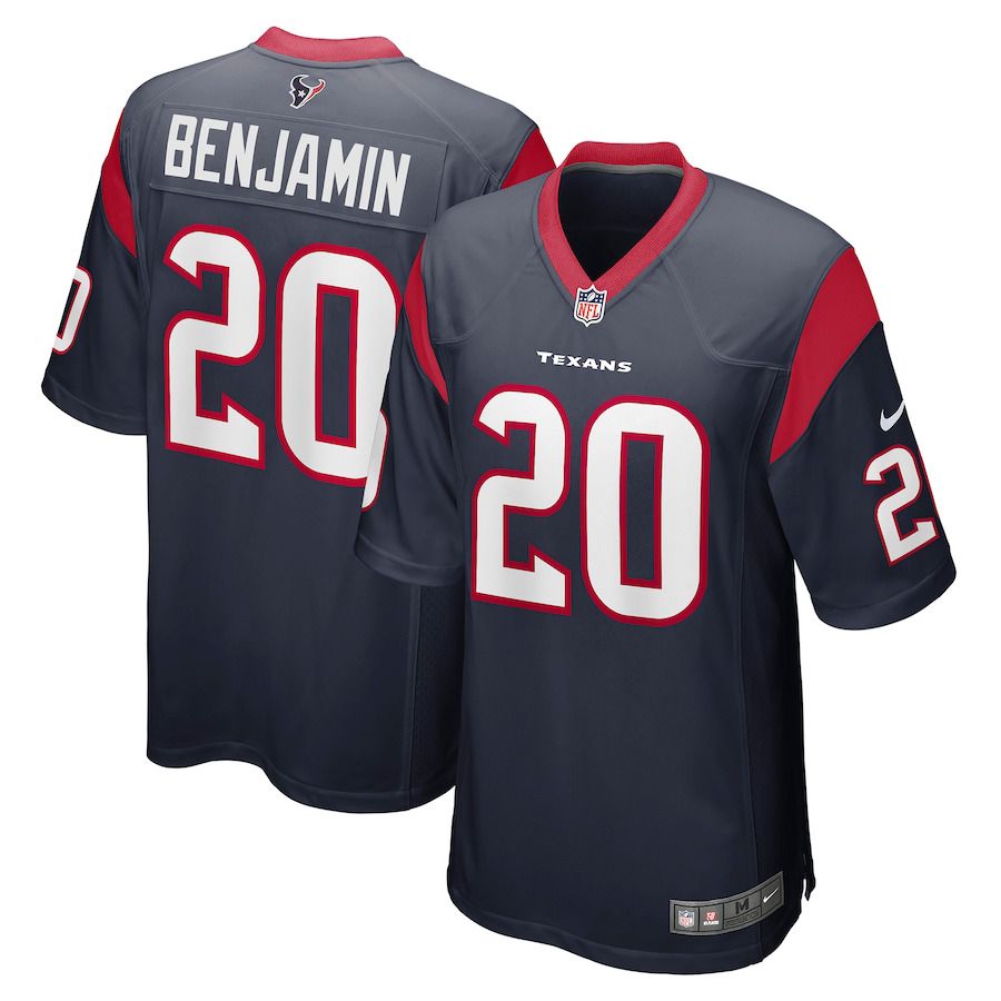 Men Houston Texans #20 Eno Benjamin Nike Navy Game Player NFL Jersey